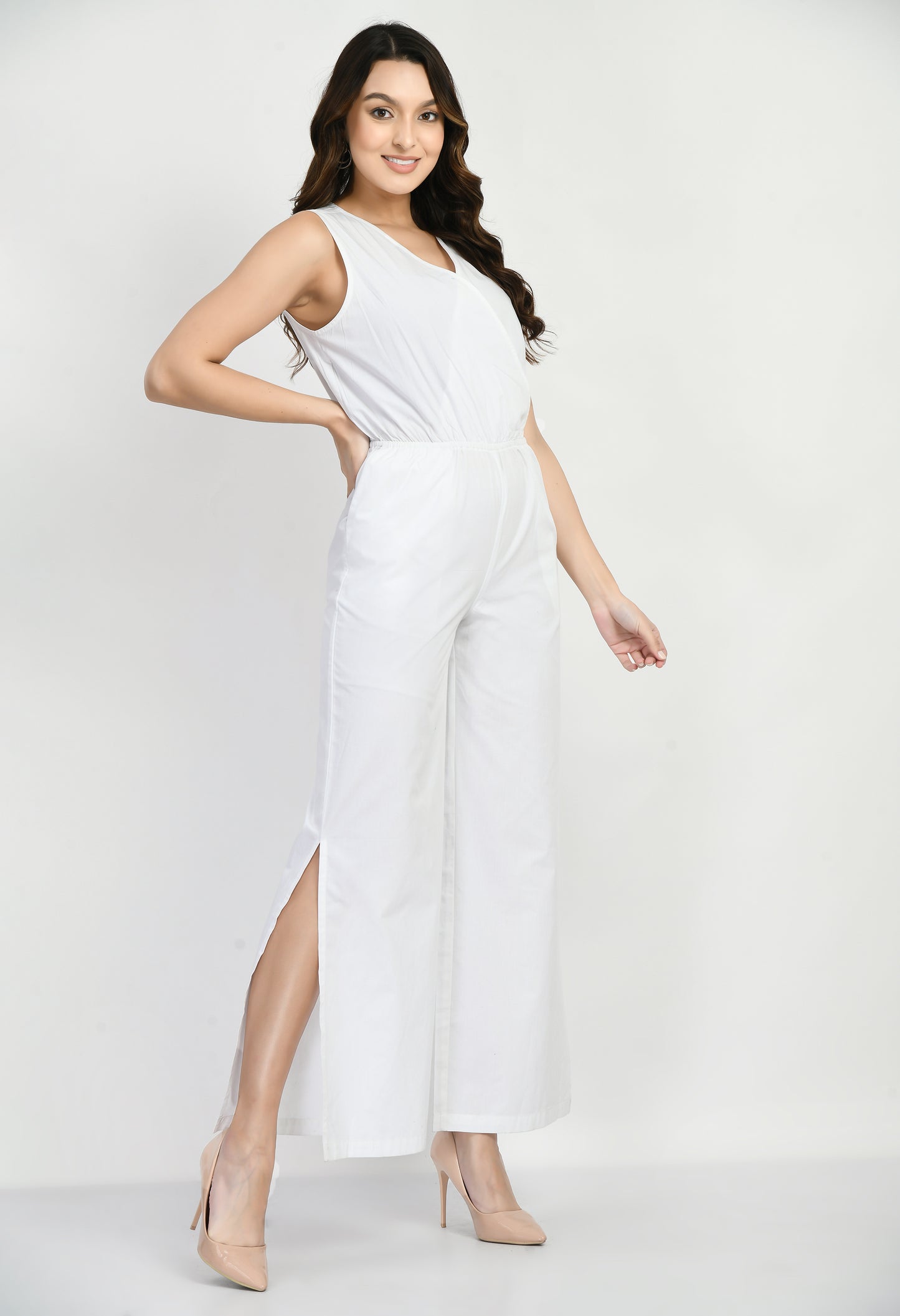 formal jumpsuit white