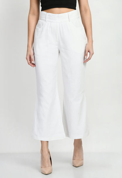 womens trousers white