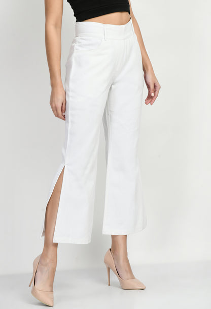 ladies pants white